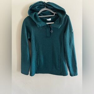 Columbia Women's Teal Hooded Sweatshirt
